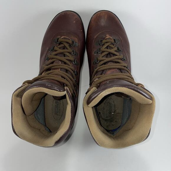 Asolo AFX 556 Hiking Boots Womens Size 9.5 Brown Leather Mid Lace Up Vibram - Picture 9 of 11